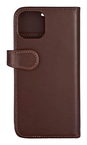 iPhone 12/12 Pro Læder Wallet Flip Cover – Brun – Buffalo