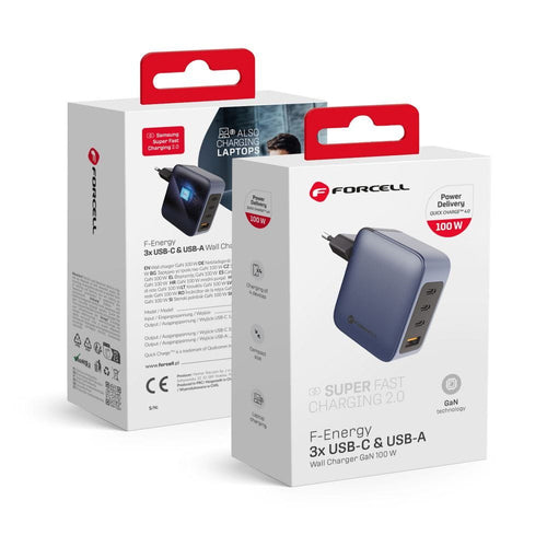 FORCELL GaN 100W 3xUSBC 1xUSBA