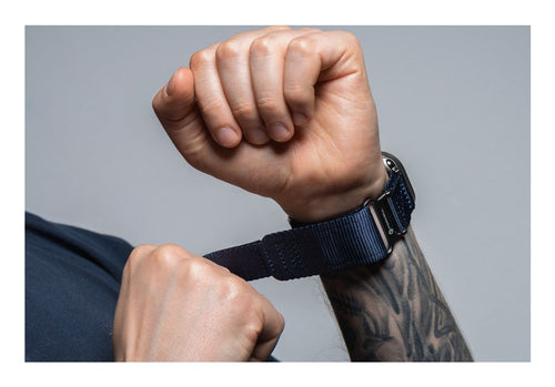 FORCELL Velcro Nylon Strap for Apple Watch - Blue - 38/40/41 mm