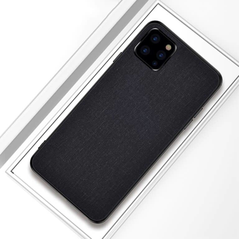 iPhone 12 Pro Max Cover Tekstil – Sort