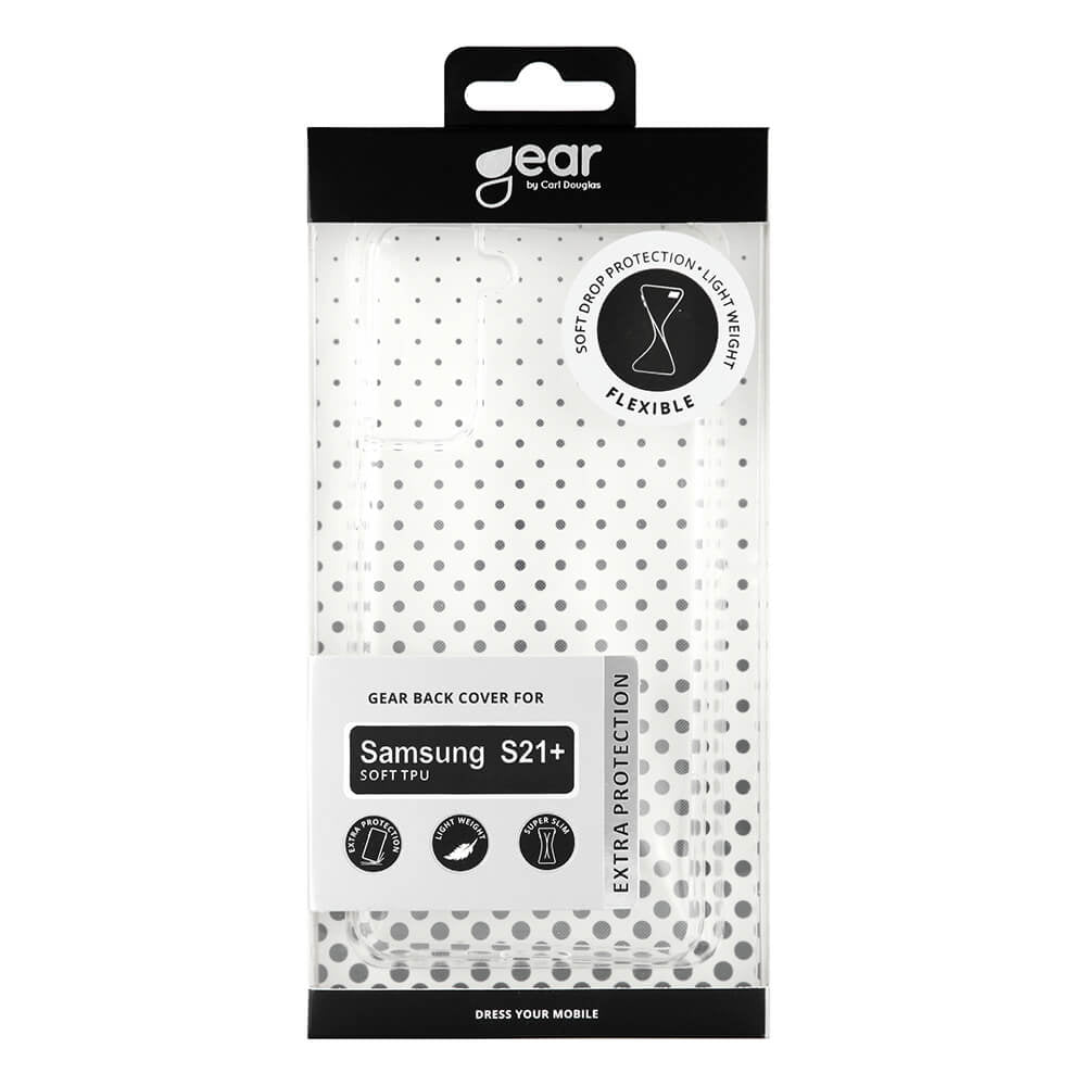 GEAR Mobilcover Transparent TPU Samsung S21+ - billede 2