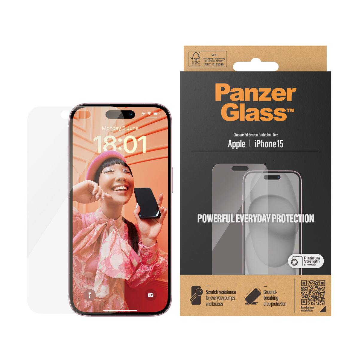 PanzerGlass iPhone 15 - billede 2