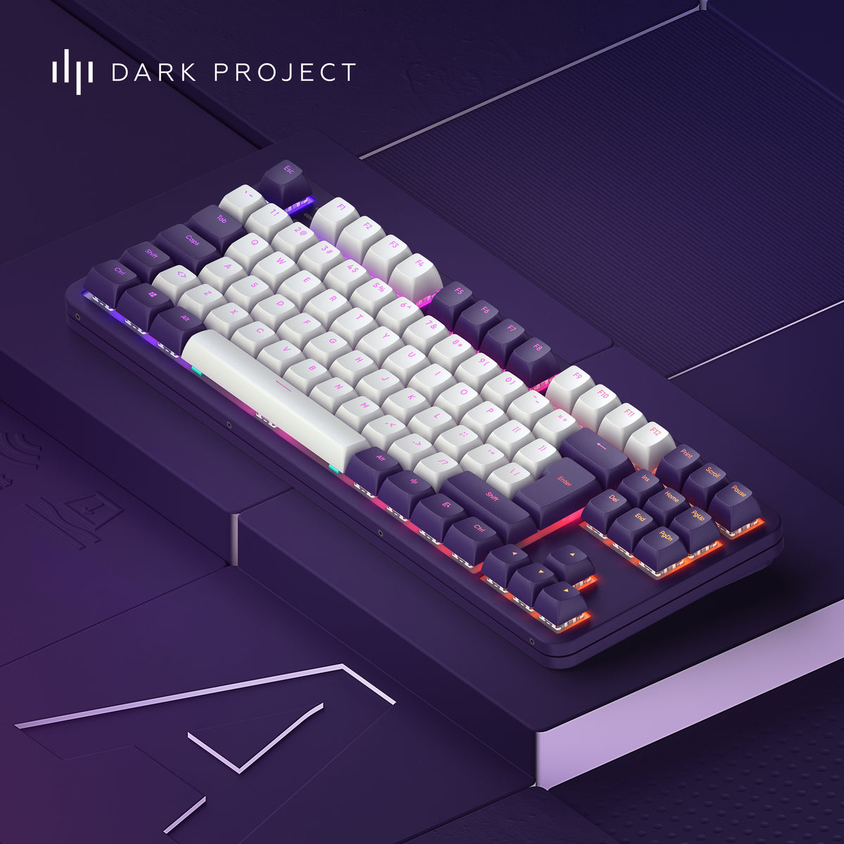 DARK PROJECT Violet/Hvid - billede 9