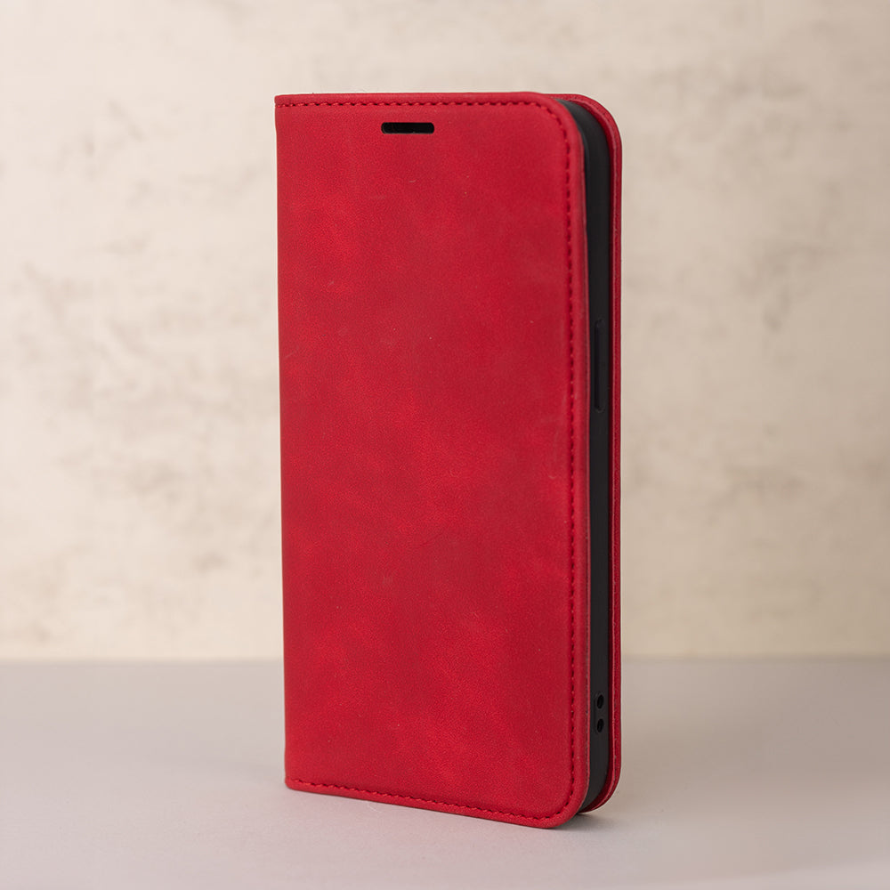 iPhone 11 Wallet Flip Cover ruskind – Rød - billede 5