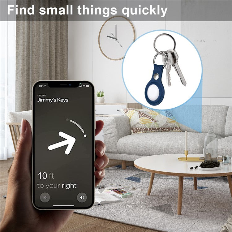 Apple airtags cover Blå  PU Læder