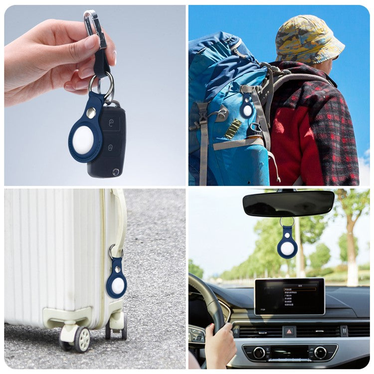 Apple airtags cover Blå  PU Læder