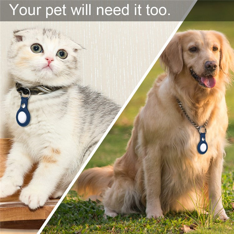 Apple airtags cover Blå  PU Læder