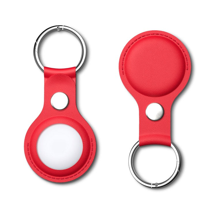 Apple airtag Holder Rød Læder