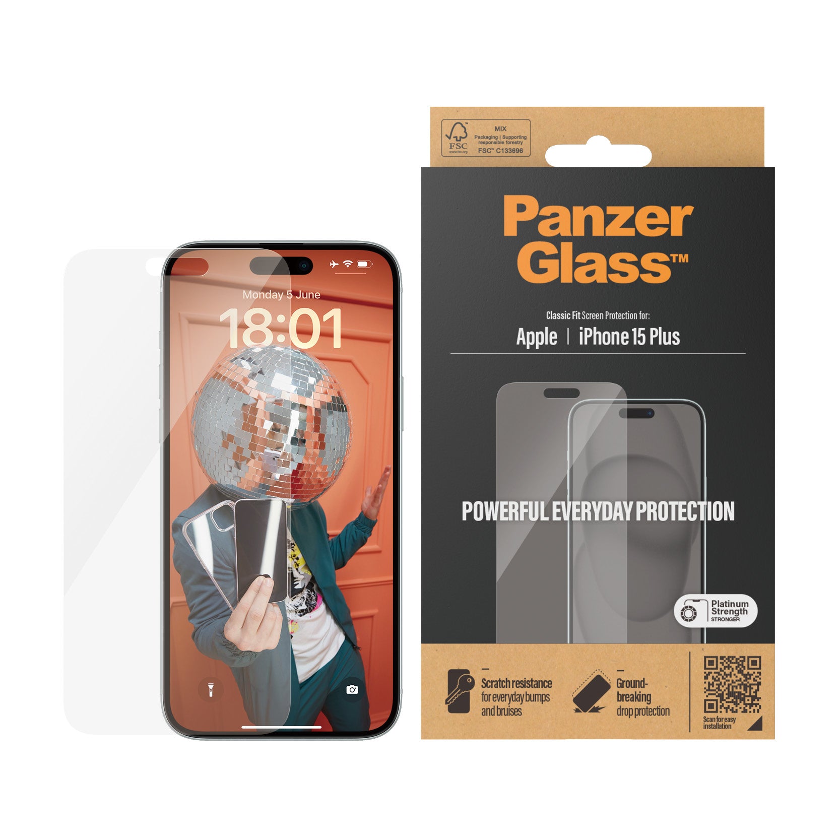 PanzerGlass iPhone 15 Plus - billede 2