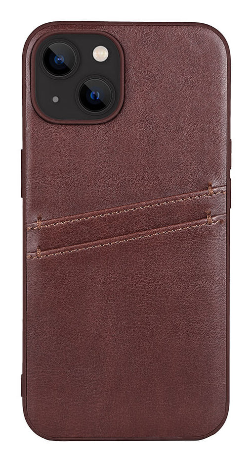 iPhone 13/14 Læder Cover med kortholder 2 6 1 – Brun – Buffalo