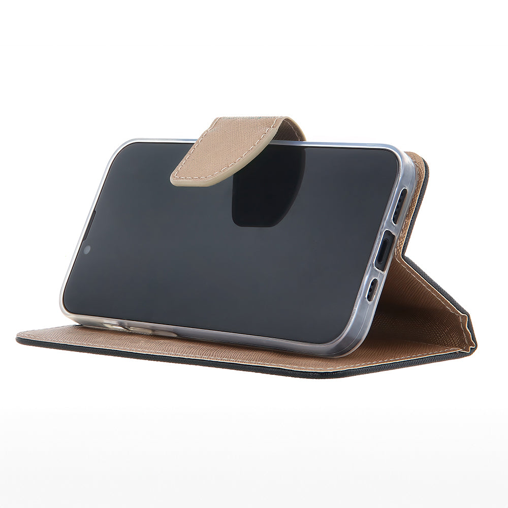iPhone 16 Pro max flipcover Fancy Sort/Guld - billede 3