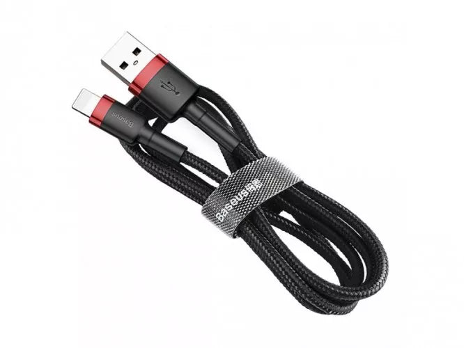 BASEUS Cable - CALKLF-R91 - USB - IPHONE LIGHTNING 2A 3M black-red - billede 2