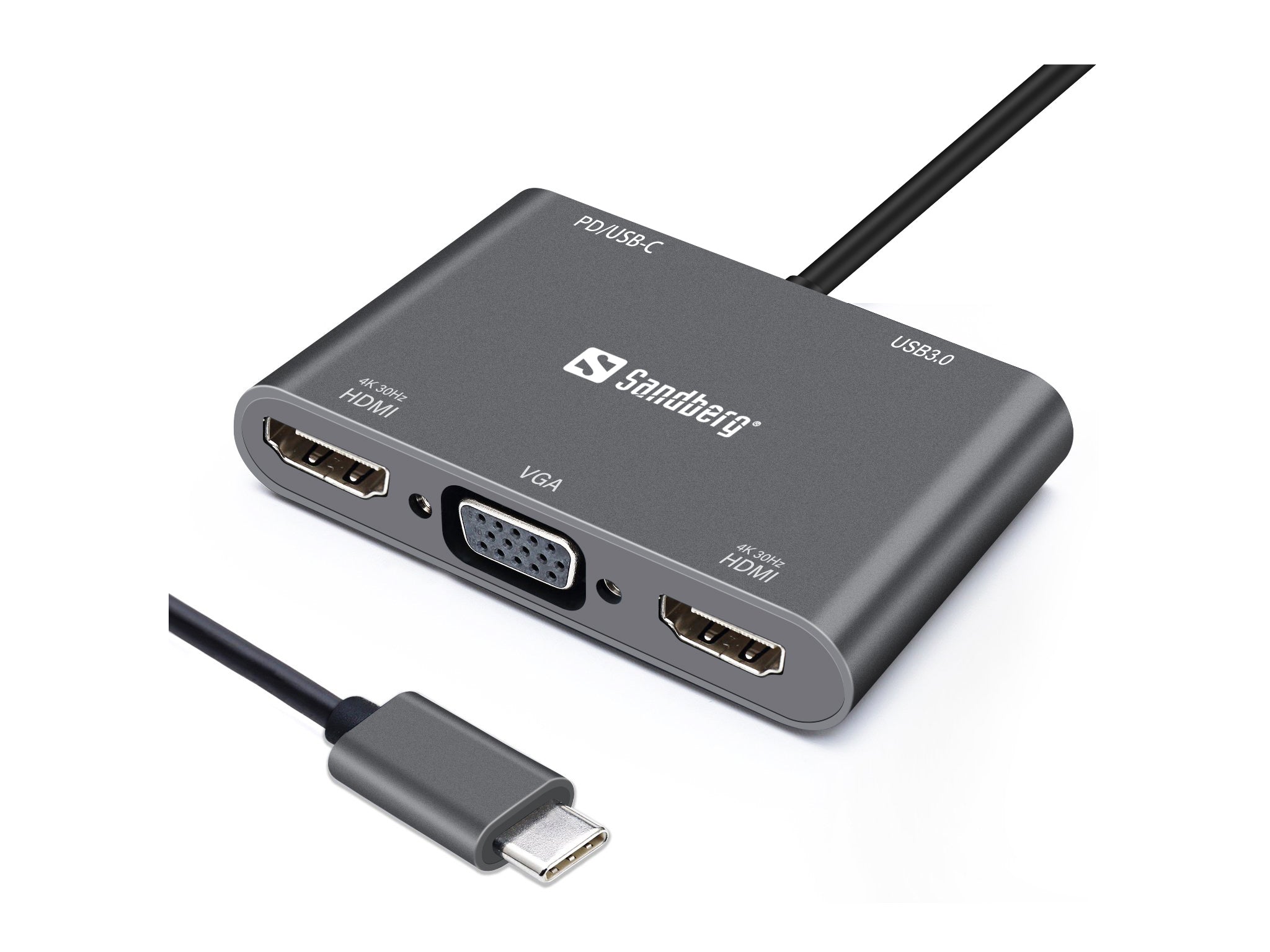 USBC Dock 2xHDMI/VGA/USB/PD
