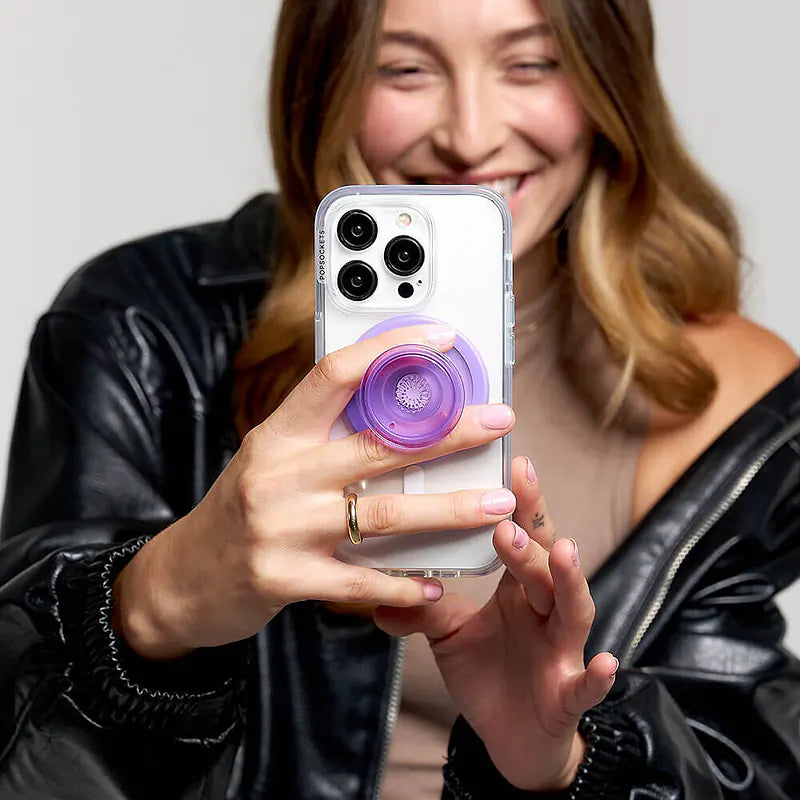 POPSOCKETS PopGrip for Magsafe Lavender Translucent - billede 4