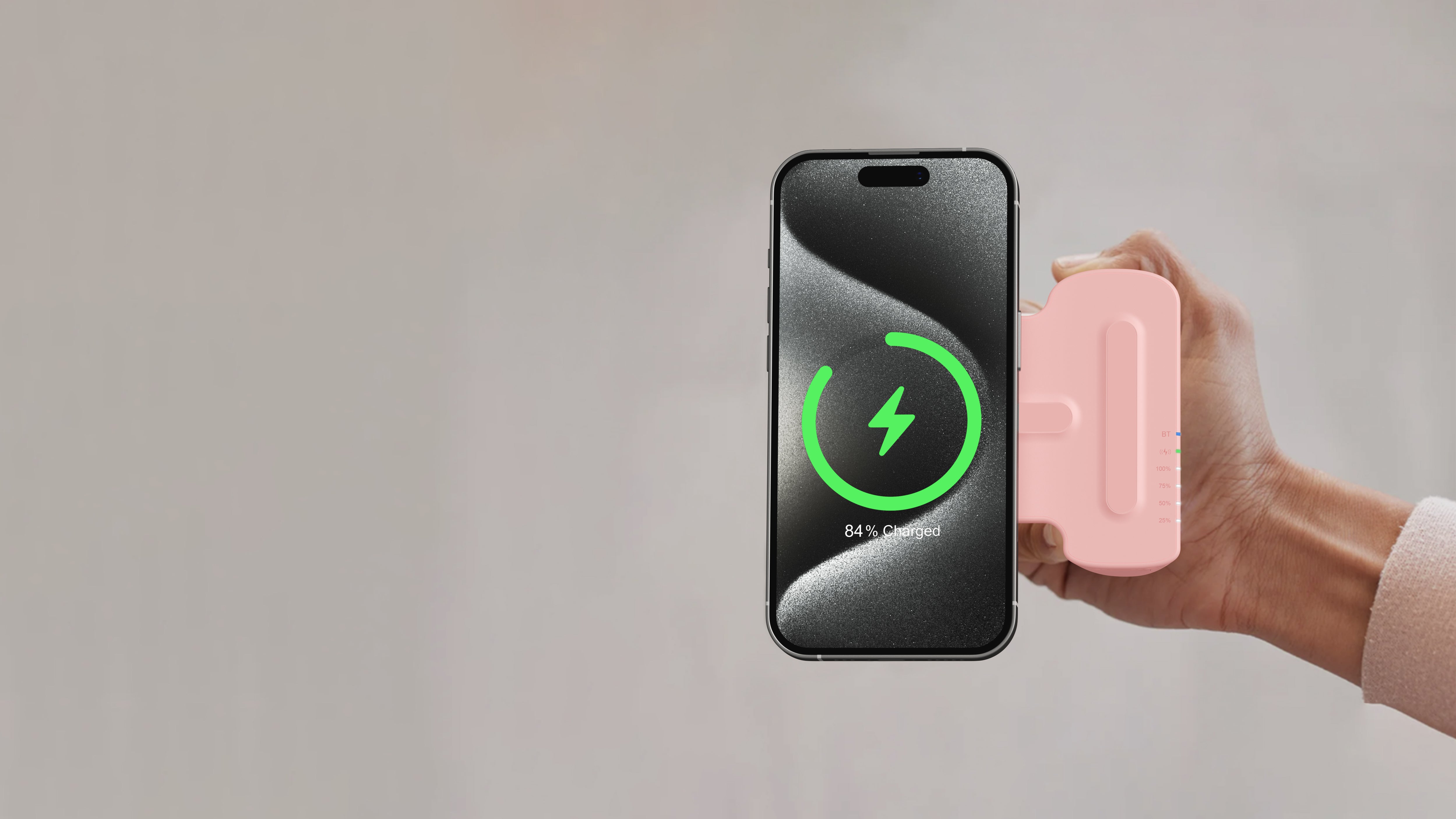 Magnetic Wireless 5000 mAh Snapcam Powerbank