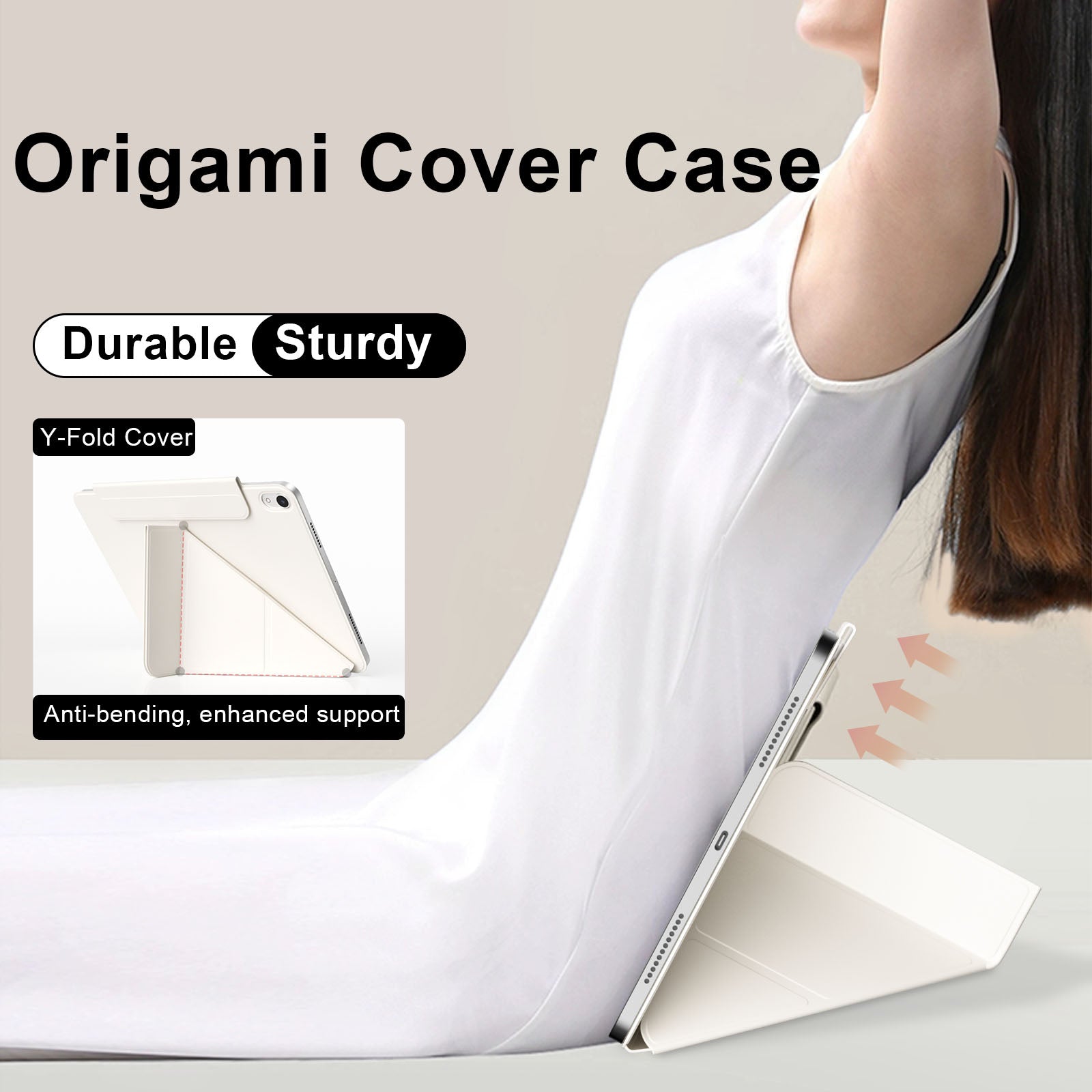 iPad 10,9 / Air4/5/11  Y-Fold  MAGNET  Lavendel