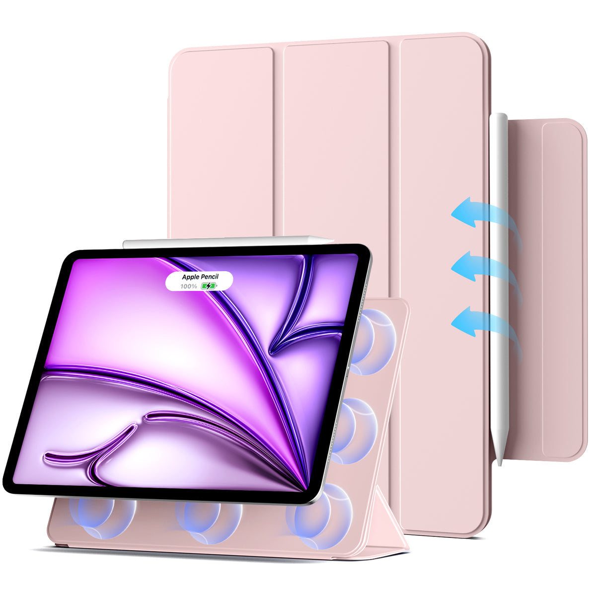 iPad 10,9 / Air4/5/11  Tri-Fold MAGNET Pink