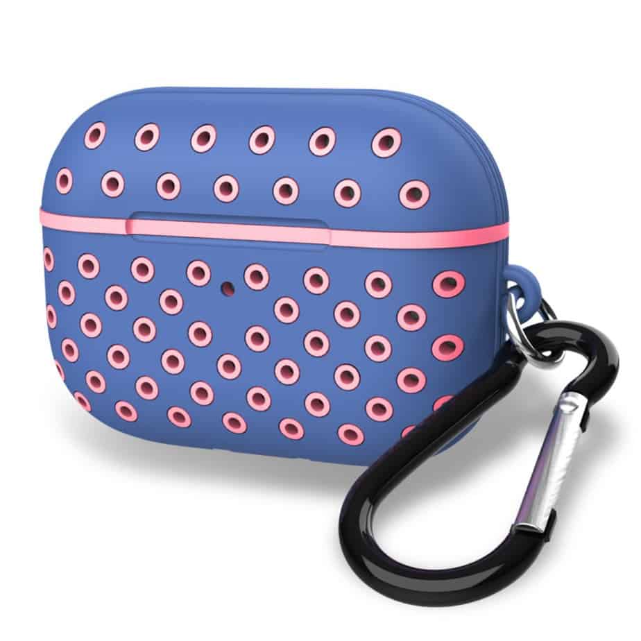Apple Airpods Pro cover blå/lyserød