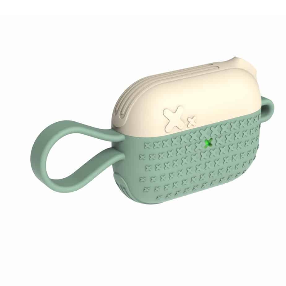 AirPods Pro taske with Strap. Grøn/Hvid
