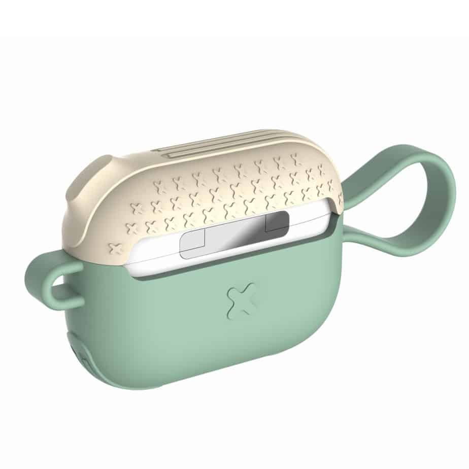 AirPods Pro taske with Strap. Grøn/Hvid