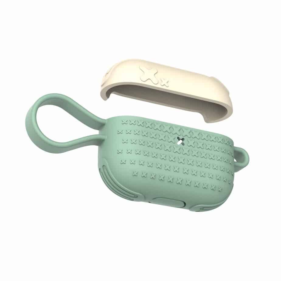 AirPods Pro taske with Strap. Grøn/Hvid