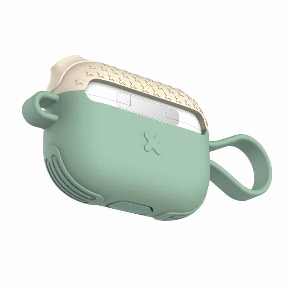 AirPods Pro taske with Strap. Grøn/Hvid