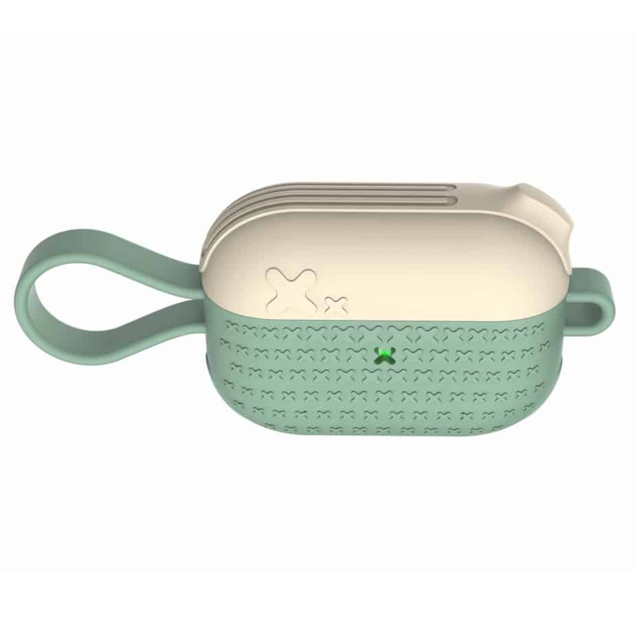 AirPods Pro taske with Strap. Grøn/Hvid