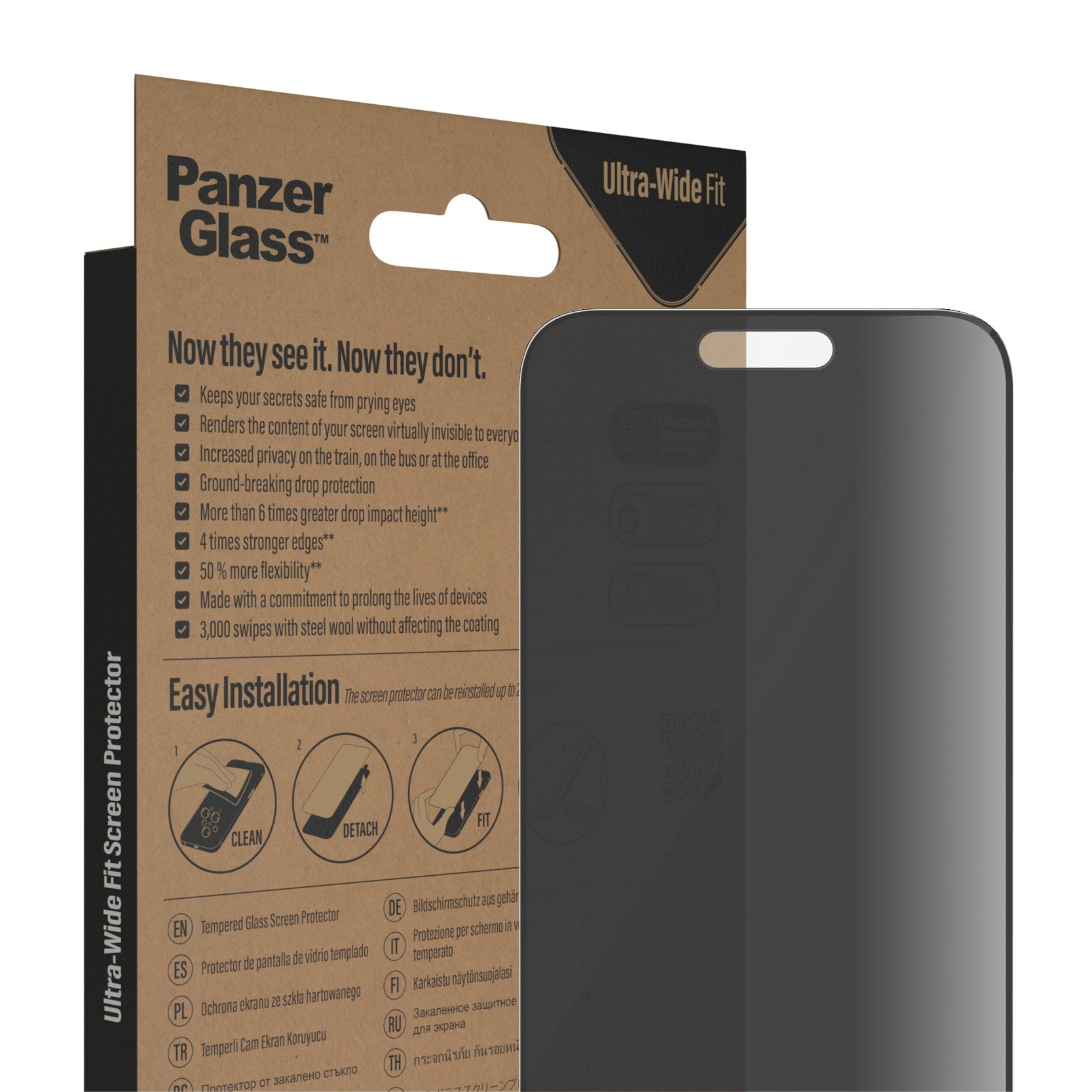 PanzerGlass IPhone 14 Pro Max, UWF Privacy AB