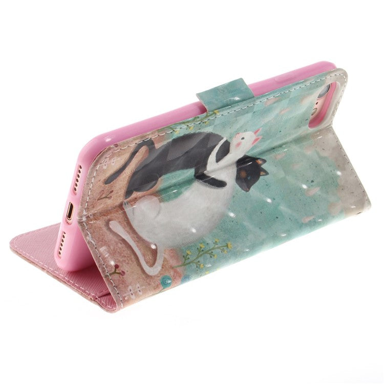 iPhone 7/8/SE Læder Cover To Katte - produktbillede 8