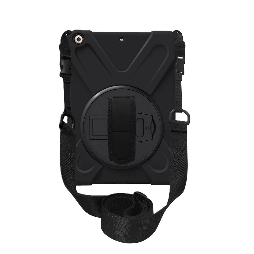 iPad air/air2/9,7 cover sort med skulderrem