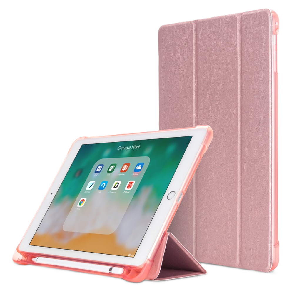 iPad air/air2/9,7 3-fold læder rosegold