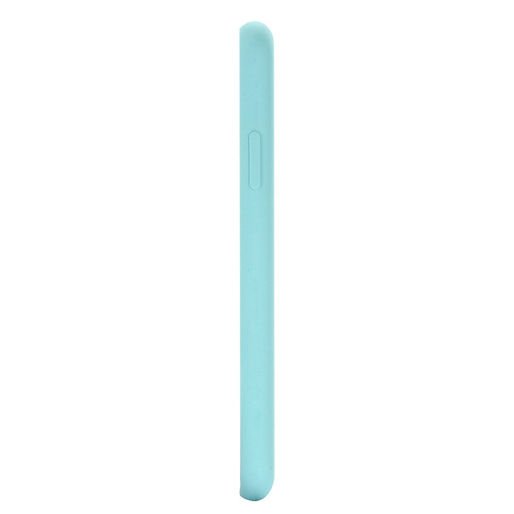 iPhone XR Silicone Cover Liquid Edge Wrapped Cell – Cyan - produktbillede 5