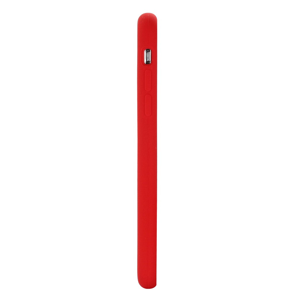 iPhone XS/X Silicone Cover Liquid Good Protection Anti scratch Edge Wrapped Soft Smartphone – Rød - produktbillede 6