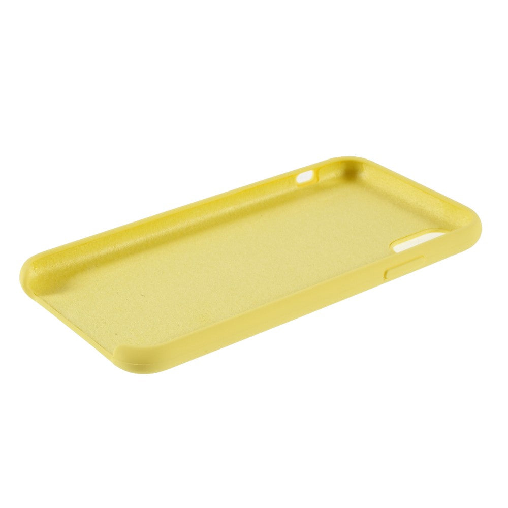iPhone X/XS Silicone Cover Ensfarvet – Gul - produktbillede 5