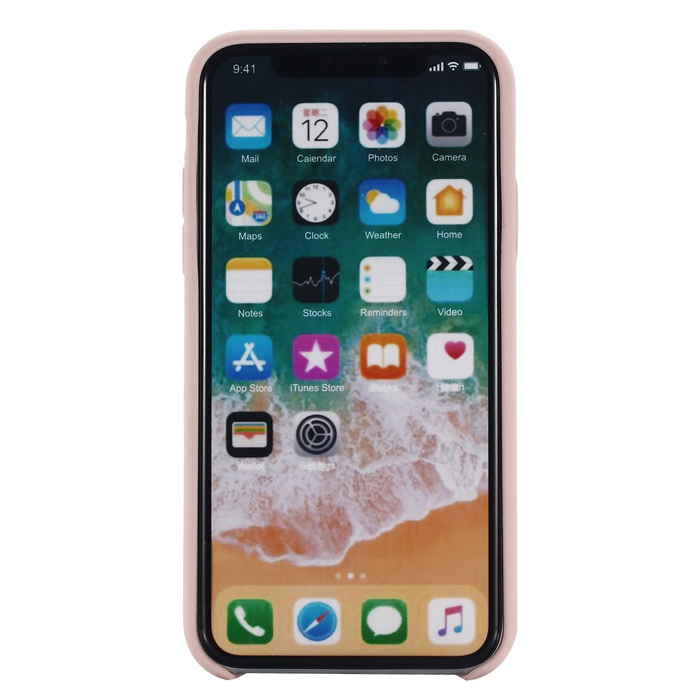 iPhone XS Max/XS max Cover Ensfarvet – Pink - produktbillede 5
