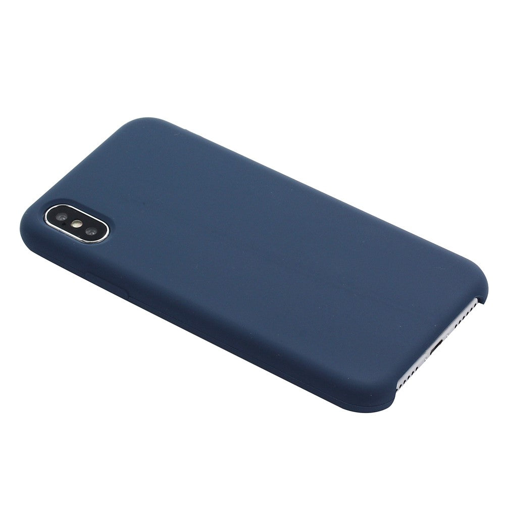 iPhone XS Max/XS max Cover Ensfarvet – Blå - produktbillede 10