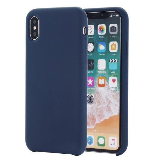 iPhone XS Max/XS max Cover Ensfarvet – Blå - produktbillede 1