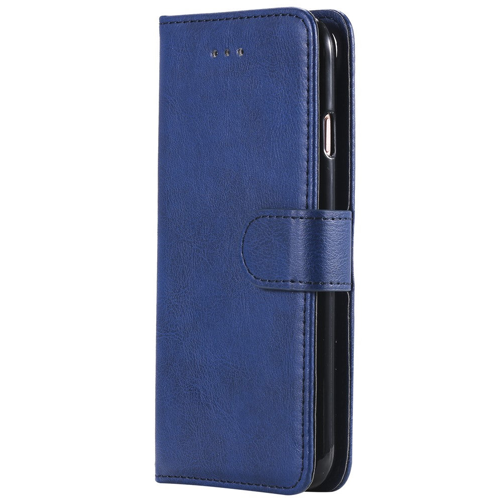iPhone 6/6S/7/8/SE Læder Wallet Flip Cover Stand Magnetic Series 3 Detachable 2 in 1 – Blå - produktbillede 2