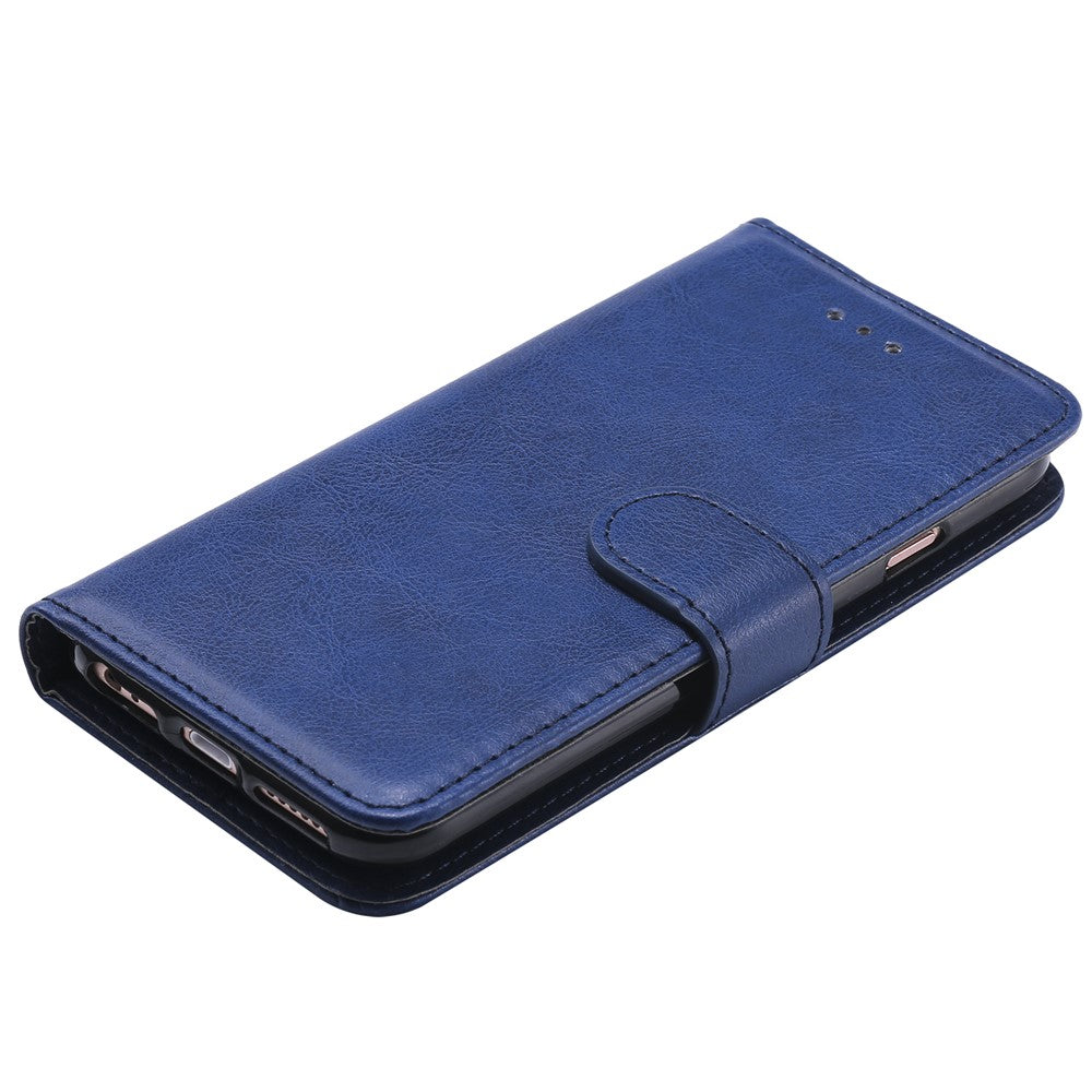 iPhone 6/6S/7/8/SE Læder Wallet Flip Cover Stand Magnetic Series 3 Detachable 2 in 1 – Blå - produktbillede 4