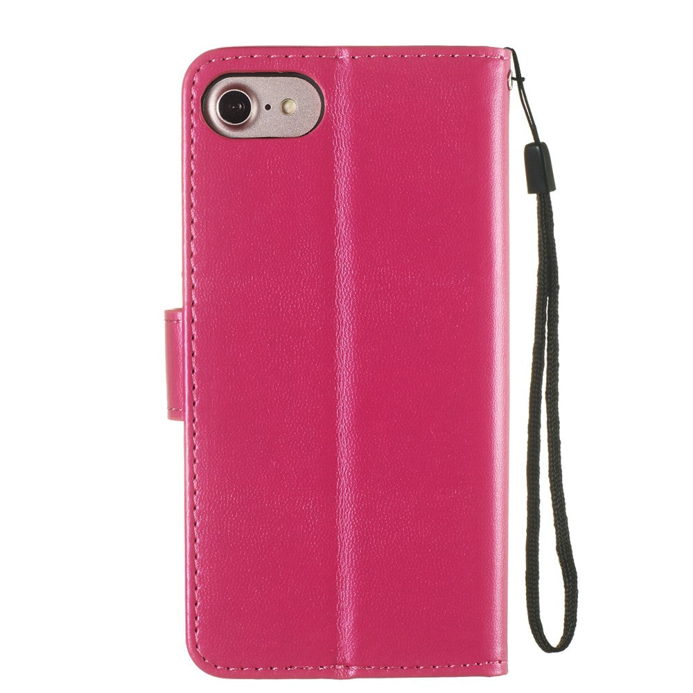 iPhone 7/8/SE Wallet Flip Cover – Pink - produktbillede 4