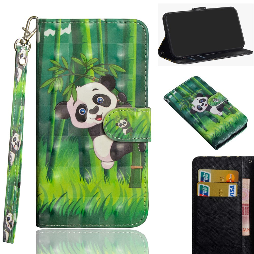 iPhone 11 Wallet Flip Cover Panda - produktbillede 1