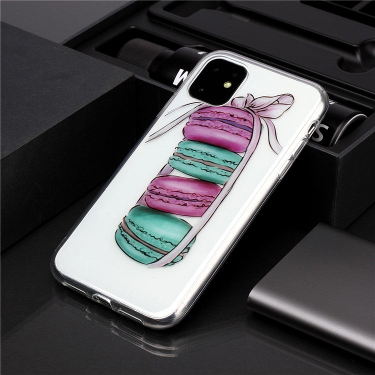 iPhone 11 TPU Cover IMD Soft Covering Cell 2019 Macaroon Pattern