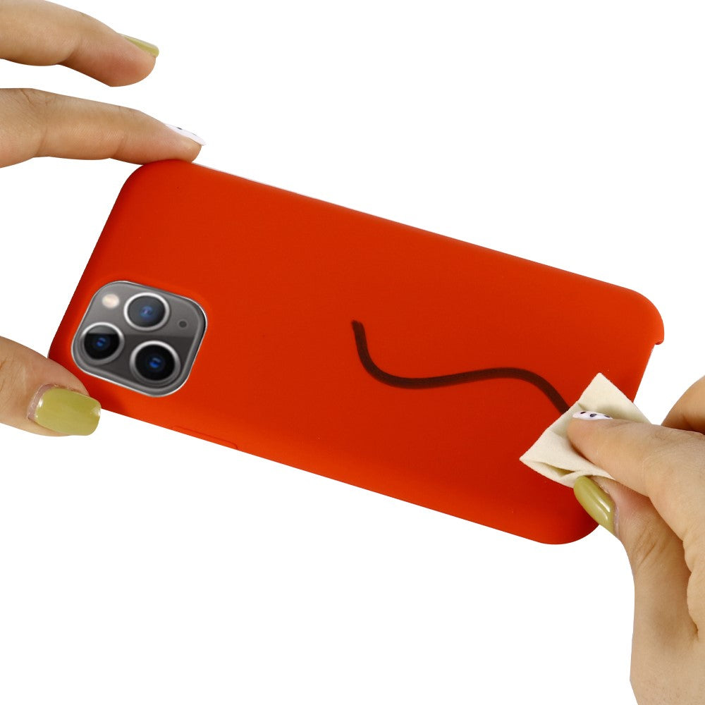 iPhone 11 Pro Max Silicone Cover Liquid 6 5 Inch 2019 Soft Casing – Rød - produktbillede 5