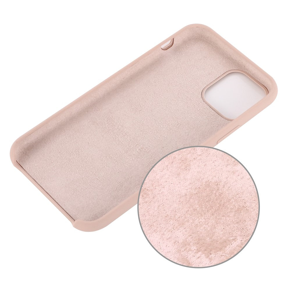 iPhone 11 pro Max Silicone Cover Ensfarvet – Pink - produktbillede 3