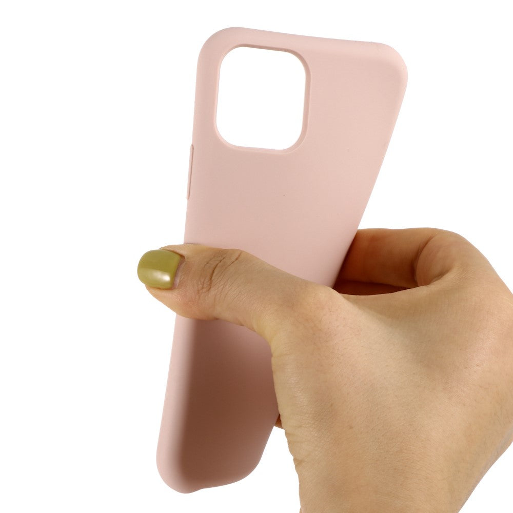 iPhone 11 pro Max Silicone Cover Ensfarvet – Pink - produktbillede 4
