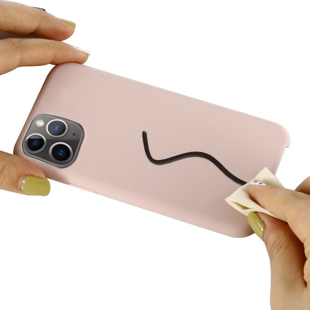 iPhone 11 pro Max Silicone Cover Ensfarvet – Pink - produktbillede 5