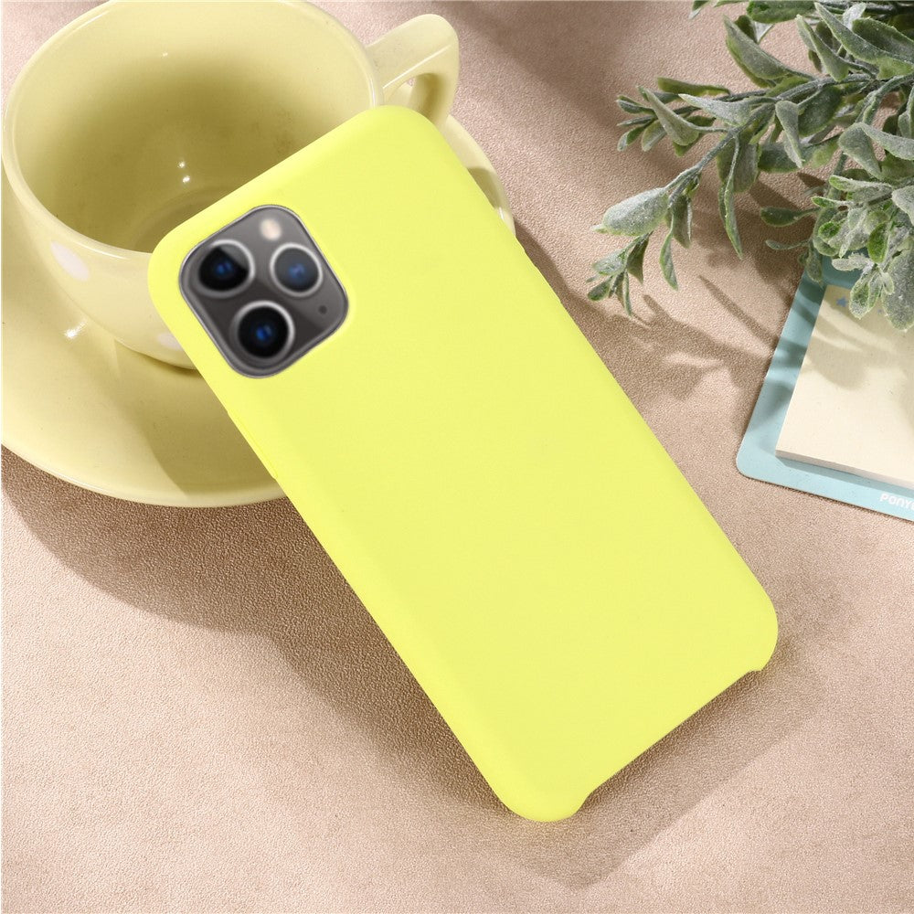 iPhone 11 pro Max Silicone Cover Ensfarvet – Gul - produktbillede 6