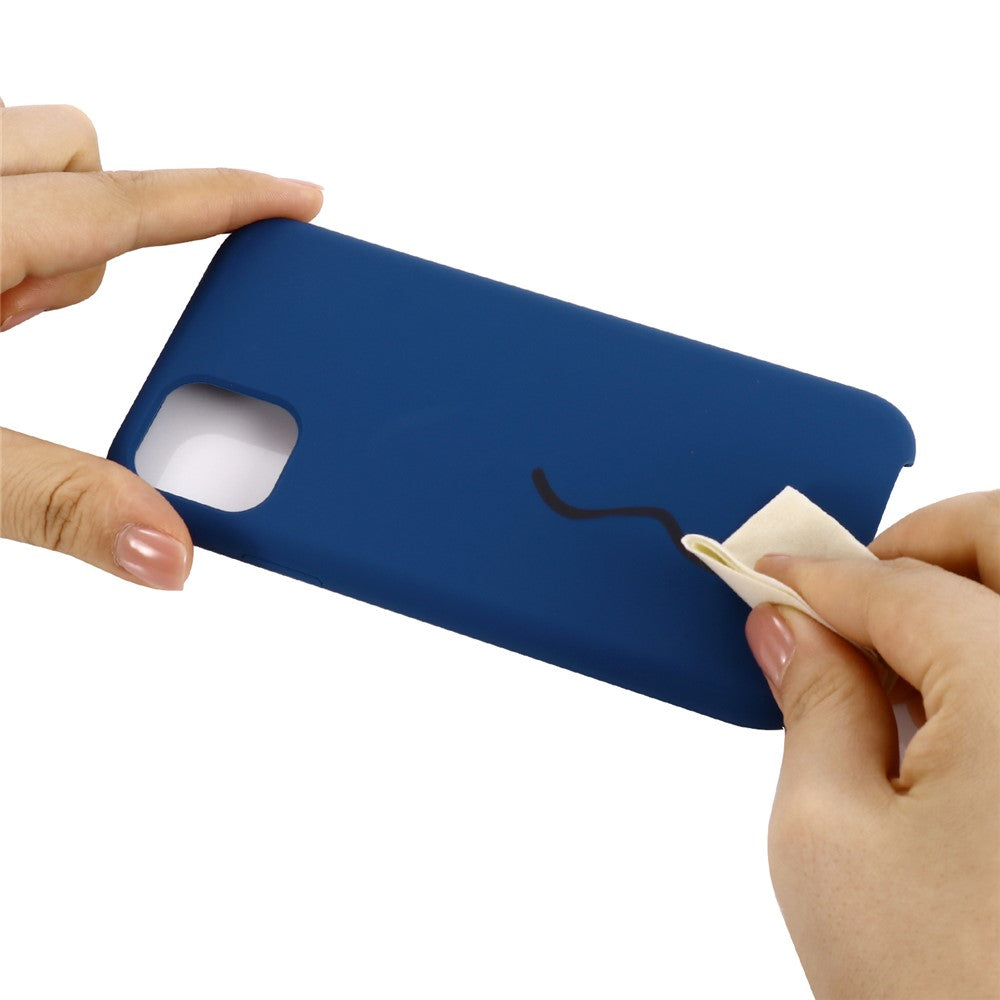 iPhone 11 Pro Max Silicone Cover Liquid 2019 – Mørk Blå/Blå