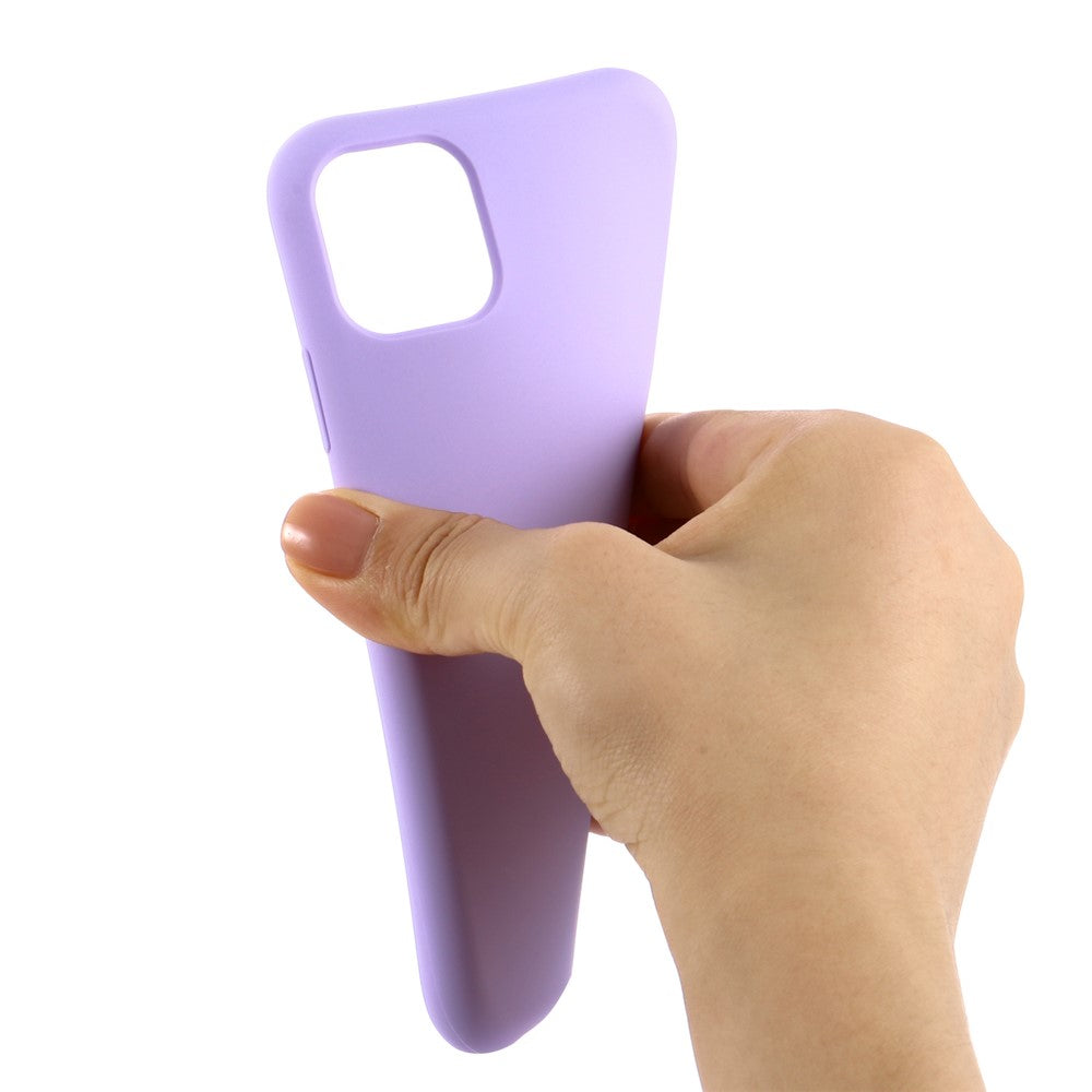 iPhone 11 Pro Max Silicone Cover Liquid 2019 Light – Lilla - produktbillede 3