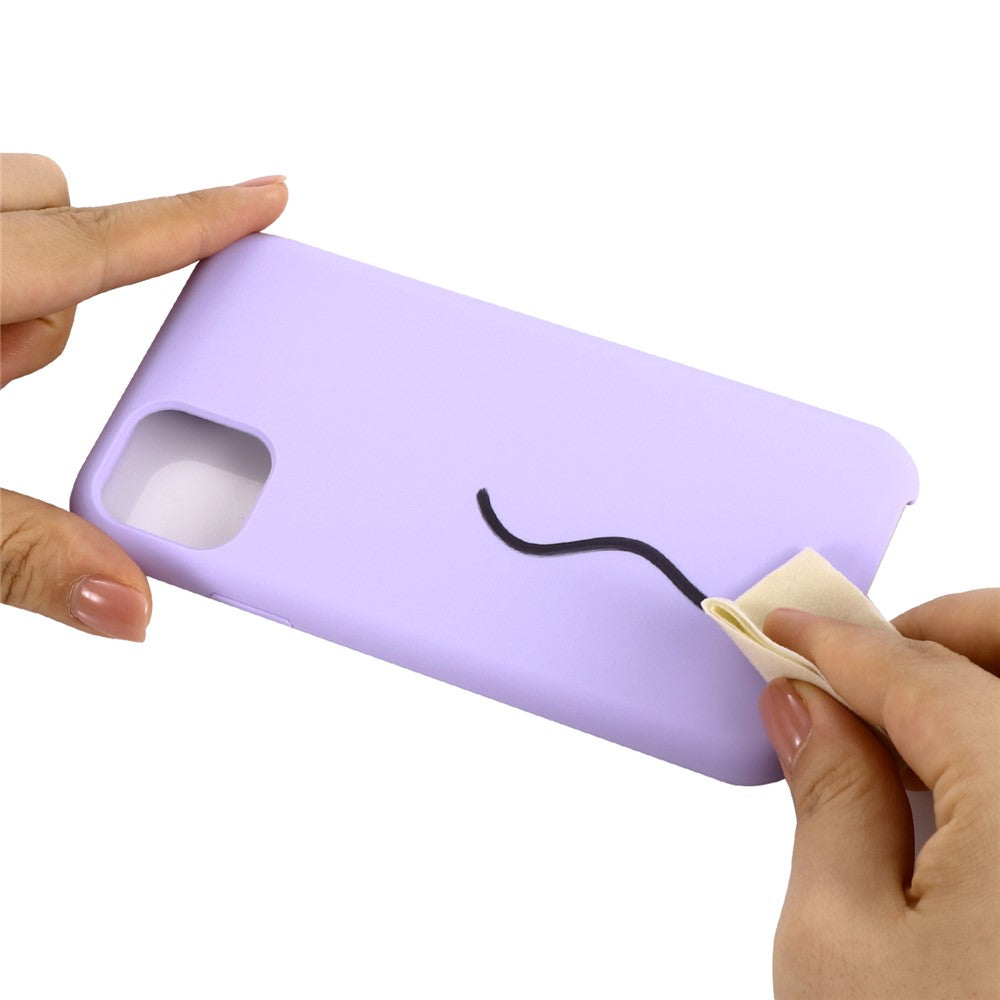 iPhone 11 Pro Max Silicone Cover Liquid 2019 Light – Lilla - produktbillede 4